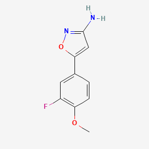 5-(3-Fluoro-4-methoxyphenyl)isoxazol-3-amine