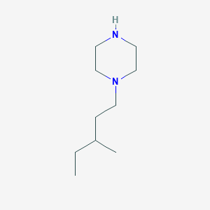 molecular formula C10H22N2 B13523037 1-(3-Methylpentyl)piperazine CAS No. 57184-45-9