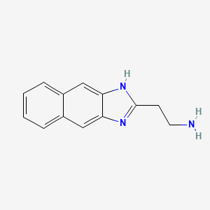 molecular formula C13H13N3 B13523097 2-(1H-Naphtho[2,3-d]imidazol-2-yl)ethan-1-amine 