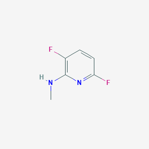 molecular formula C6H6F2N2 B13523140 3,6-difluoro-N-methylpyridin-2-amine 