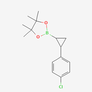 2-[2-(4-Chlorophenyl)cyclopropyl]-4,4,5,5-tetramethyl-1,3,2-dioxaborolane