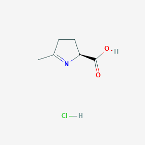 (2S)-5-methyl-3,4-dihydro-2H-pyrrole-2-carboxylic acid hydrochloride