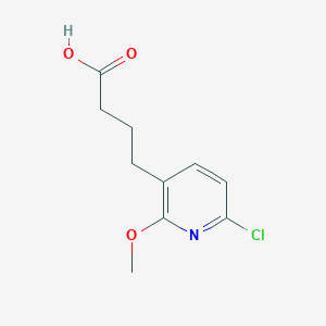 4-(6-Chloro-2-methoxypyridin-3-yl)butanoicacid