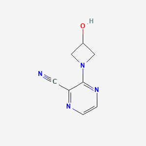 3-(3-Hydroxyazetidin-1-yl)pyrazine-2-carbonitrile