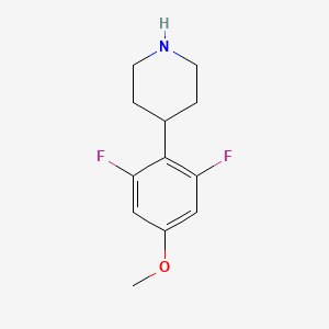 molecular formula C12H15F2NO B13523236 4-(2,6-Difluoro-4-methoxyphenyl)piperidine 