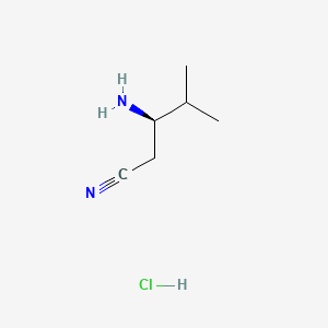 (3R)-3-amino-4-methylpentanenitrilehydrochloride