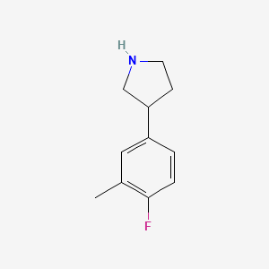 3-(4-Fluoro-3-methylphenyl)pyrrolidine