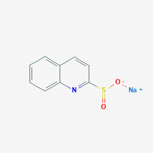 molecular formula C9H6NNaO2S B13523285 Sodium quinoline-2-sulfinate 