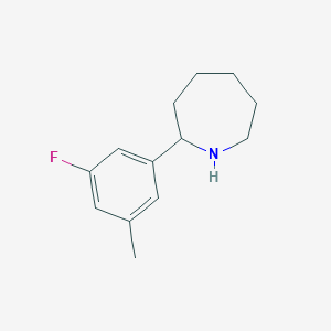 molecular formula C13H18FN B13523288 2-(3-Fluoro-5-methylphenyl)azepane 