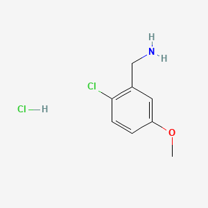 molecular formula C8H11Cl2NO B13523291 (2-Chloro-5-methoxyphenyl)methanamine hydrochloride 