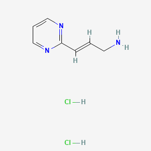 (2E)-3-(pyrimidin-2-yl)prop-2-en-1-amine dihydrochloride