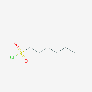 molecular formula C7H15ClO2S B13523337 Heptane-2-sulfonyl Chloride 