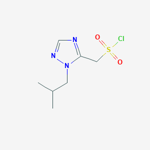 (1-Isobutyl-1h-1,2,4-triazol-5-yl)methanesulfonyl chloride