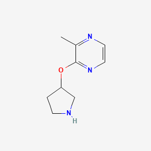 2-Methyl-3-(pyrrolidin-3-yloxy)pyrazine