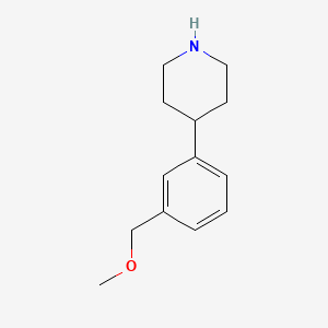 molecular formula C13H19NO B13523367 4-(3-(Methoxymethyl)phenyl)piperidine 