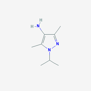 molecular formula C8H15N3 B1352337 3,5-二甲基-1-(异丙基)-1H-吡唑-4-胺 CAS No. 60706-59-4