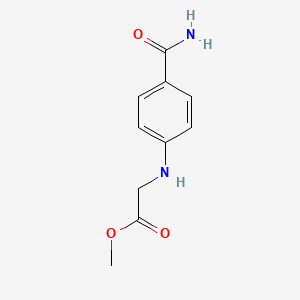 Methyl 2-[(4-carbamoylphenyl)amino]acetate