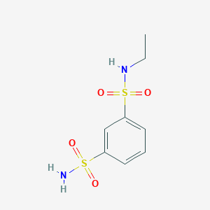 molecular formula C8H12N2O4S2 B13523401 n-Ethylbenzene-1,3-disulfonamide 