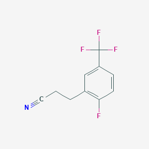 3-(2-Fluoro-5-(trifluoromethyl)phenyl)propanenitrile