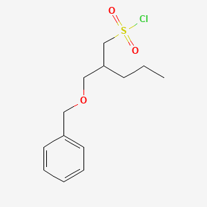 2-((Benzyloxy)methyl)pentane-1-sulfonyl chloride