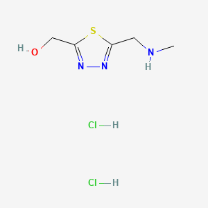 {5-[(Methylamino)methyl]-1,3,4-thiadiazol-2-yl}methanoldihydrochloride