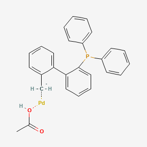 {[2'-(Diphenylphosphanyl)-[1,1'-biphenyl]-2-yl]methyl}palladioacetate