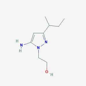 2-(5-Amino-3-(sec-butyl)-1h-pyrazol-1-yl)ethan-1-ol