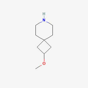 molecular formula C9H17NO B13523463 2-Methoxy-7-azaspiro[3.5]nonane 