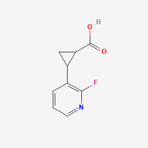 2-(2-Fluoropyridin-3-yl)cyclopropane-1-carboxylic acid