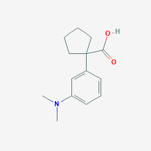 1-(3-(Dimethylamino)phenyl)cyclopentane-1-carboxylic acid