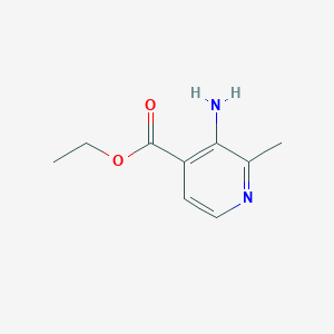 molecular formula C9H12N2O2 B13523497 Ethyl 3-amino-2-methylpyridine-4-carboxylate 