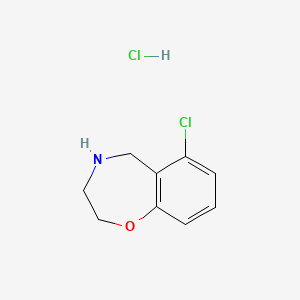 6-Chloro-2,3,4,5-tetrahydrobenzo[f][1,4]oxazepine hydrochloride