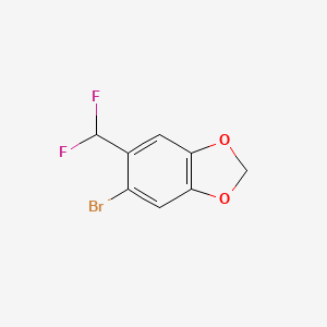 5-Bromo-6-(difluoromethyl)benzodioxole