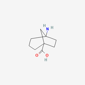 molecular formula C9H15NO2 B13523564 5-Aminobicyclo[3.2.1]octane-1-carboxylic acid 