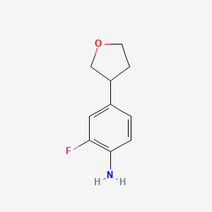 2-Fluoro-4-(oxolan-3-yl)aniline