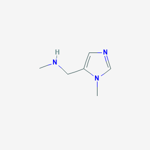 molecular formula C6H11N3 B1352360 N-Methyl-1-(1-methyl-1H-imidazol-5-YL)methanamine CAS No. 384821-19-6