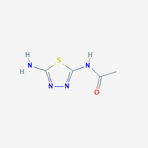 molecular formula C4H6N4OS B13523621 N-(5-amino-1,3,4-thiadiazol-2-yl)acetamide CAS No. 73959-24-7