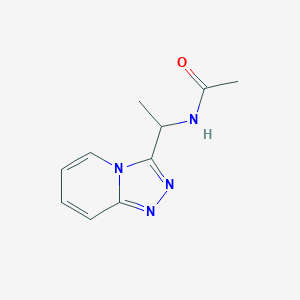 molecular formula C10H12N4O B13523635 N-(1-{[1,2,4]triazolo[4,3-a]pyridin-3-yl}ethyl)acetamide 