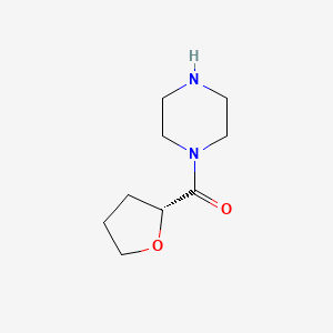 molecular formula C9H16N2O2 B1352364 1-((四氢呋喃-2-基)羰基)哌嗪，(2R)- CAS No. 412334-56-6