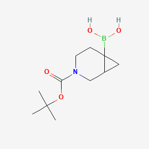 molecular formula C11H20BNO4 B13523694 (3-(tert-Butoxycarbonyl)-3-azabicyclo[4.1.0]heptan-6-yl)boronic acid 