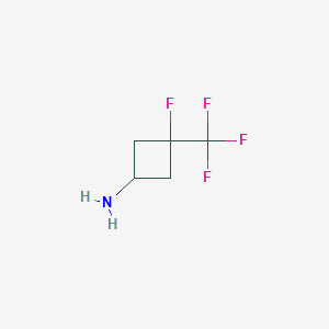 3-Fluoro-3-(trifluoromethyl)cyclobutan-1-amine