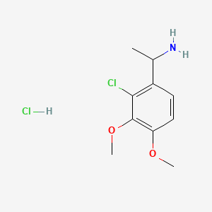 1-(2-Chloro-3,4-dimethoxyphenyl)ethan-1-aminehydrochloride