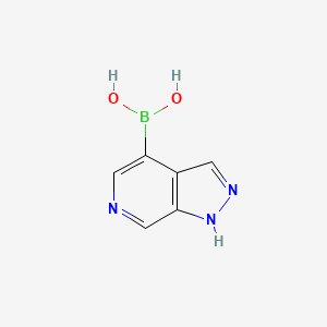 molecular formula C6H6BN3O2 B13523725 (1H-Pyrazolo[3,4-C]pyridin-4-YL)boronic acid 