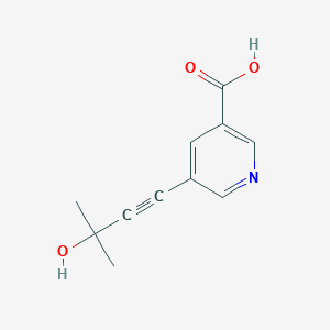 B1352373 5-(3-Hydroxy-3-methylbut-1-ynyl)nicotinic acid CAS No. 886505-83-5