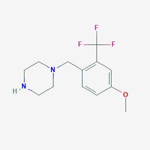 4-(Piperazin-1-ylmethyl)-3-(trifluoromethyl)phenol