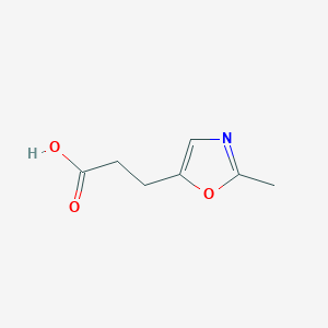 molecular formula C7H9NO3 B13523757 3-(2-Methyl-1,3-oxazol-5-yl)propanoicacid 