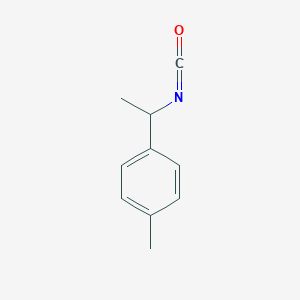 molecular formula C10H11NO B13523780 1-(1-Isocyanatoethyl)-4-methylbenzene CAS No. 55508-49-1