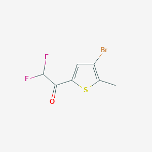 1-(4-Bromo-5-methylthiophen-2-yl)-2,2-difluoroethan-1-one