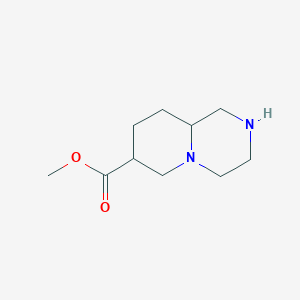 molecular formula C10H18N2O2 B13523825 Methyl octahydro-2H-pyrido[1,2-a]pyrazine-7-carboxylate CAS No. 1049677-79-3