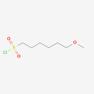 molecular formula C7H15ClO3S B13523843 6-Methoxyhexane-1-sulfonyl chloride 